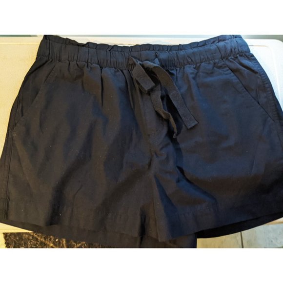 Loft Outlet Shorts Mid Rise 4'' Drawstring Waist Dark Blue 4-Pockets NEW! - Picture 3 of 7